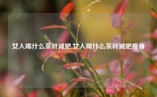 女人喝什么茶叶减肥,女人喝什么茶叶减肥瘦身