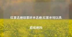 红茶去痘印茶叶水去痘,红茶水可以洗脸祛痘吗