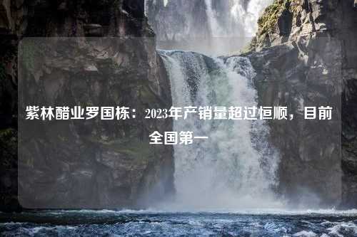 紫林醋业罗国栋：2023年产销量超过恒顺，目前全国第一