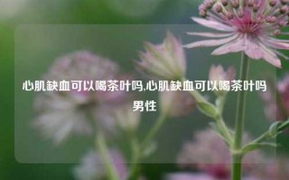 心肌缺血可以喝茶叶吗,心肌缺血可以喝茶叶吗男性