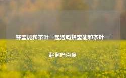 蜂蜜能和茶叶一起泡吗蜂蜜能和茶叶一起泡吗百度