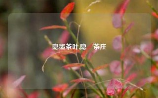 隐墨茶叶,隐畍茶庄