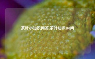 茶叶小知识问答,茶叶知识100问