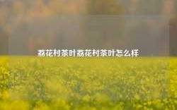 荔花村茶叶荔花村茶叶怎么样