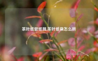 茶叶纸管纸筒,茶叶纸袋怎么折