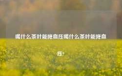 喝什么茶叶能降血压喝什么茶叶能降血压?