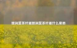 姚润昊茶叶蛋姚润昊茶叶蛋什么意思