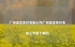 广州茗选茶叶有限公司广州茗选茶叶有限公司是干嘛的