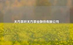 天方茶叶天方茶业股份有限公司