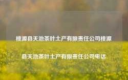 桃源县天池茶叶土产有限责任公司桃源县天池茶叶土产有限责任公司电话