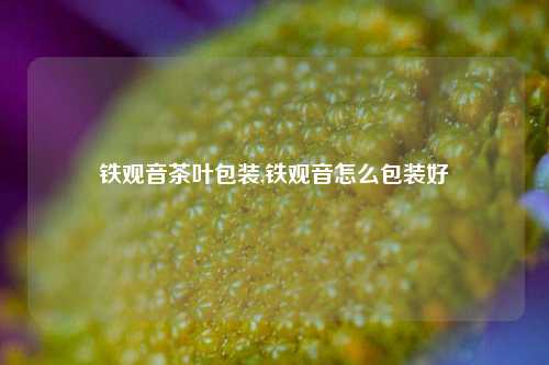 铁观音茶叶包装,铁观音怎么包装好-第1张图片-茶叶供应, 茶叶批发, 茶艺知识