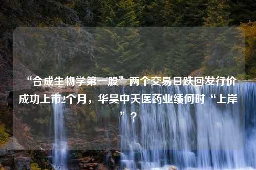 “合成生物学第一股”两个交易日跌回发行价 成功上市2个月，华昊中天医药业绩何时“上岸”？