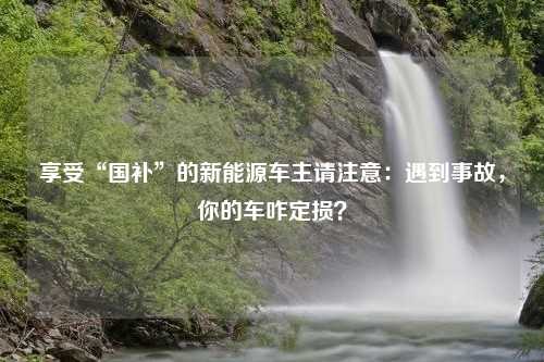 享受“国补”的新能源车主请注意：遇到事故，你的车咋定损？