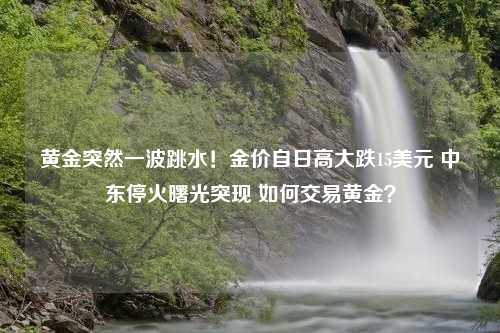 黄金突然一波跳水！金价自日高大跌15美元 中东停火曙光突现 如何交易黄金？