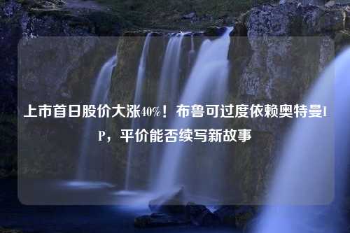 上市首日股价大涨40%！布鲁可过度依赖奥特曼IP，平价能否续写新故事