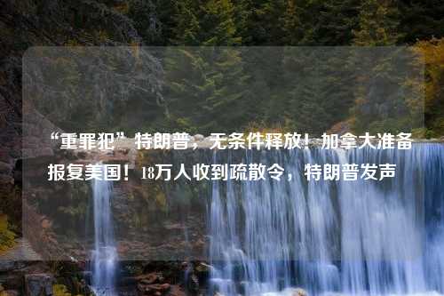 “重罪犯”特朗普，无条件释放！加拿大准备报复美国！18万人收到疏散令，特朗普发声