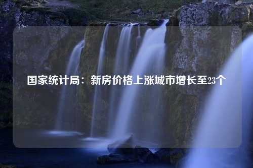 国家统计局：新房价格上涨城市增长至23个