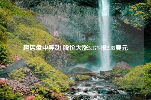 趣店盘中异动 股价大涨5.17%报2.85美元