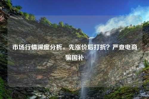 市场行情深度分析，先涨价后打折？严查电商骗国补