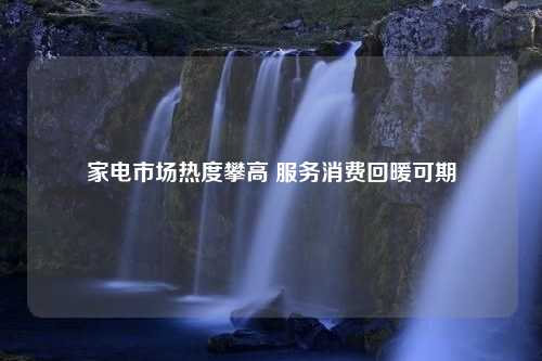 家电市场热度攀高 服务消费回暖可期