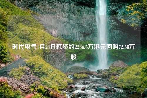 时代电气1月24日耗资约2236.6万港元回购72.58万股